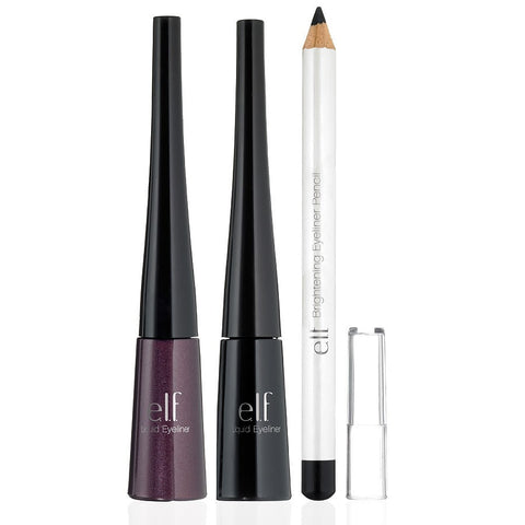 e.l.f. Essential 3 Piece Liquid & Brightening Eyeliner Set